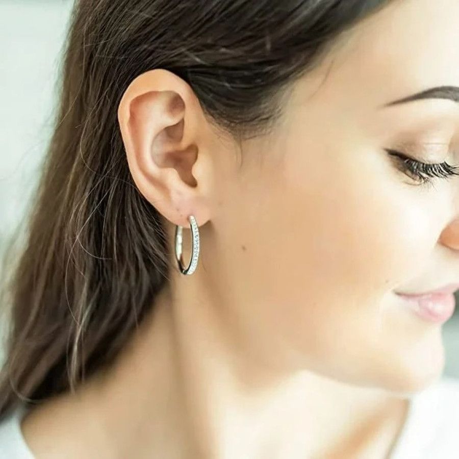 Chloe 18k Silver Plated Bianca Earrings Size ONE SIZE - 1 Thumbnail