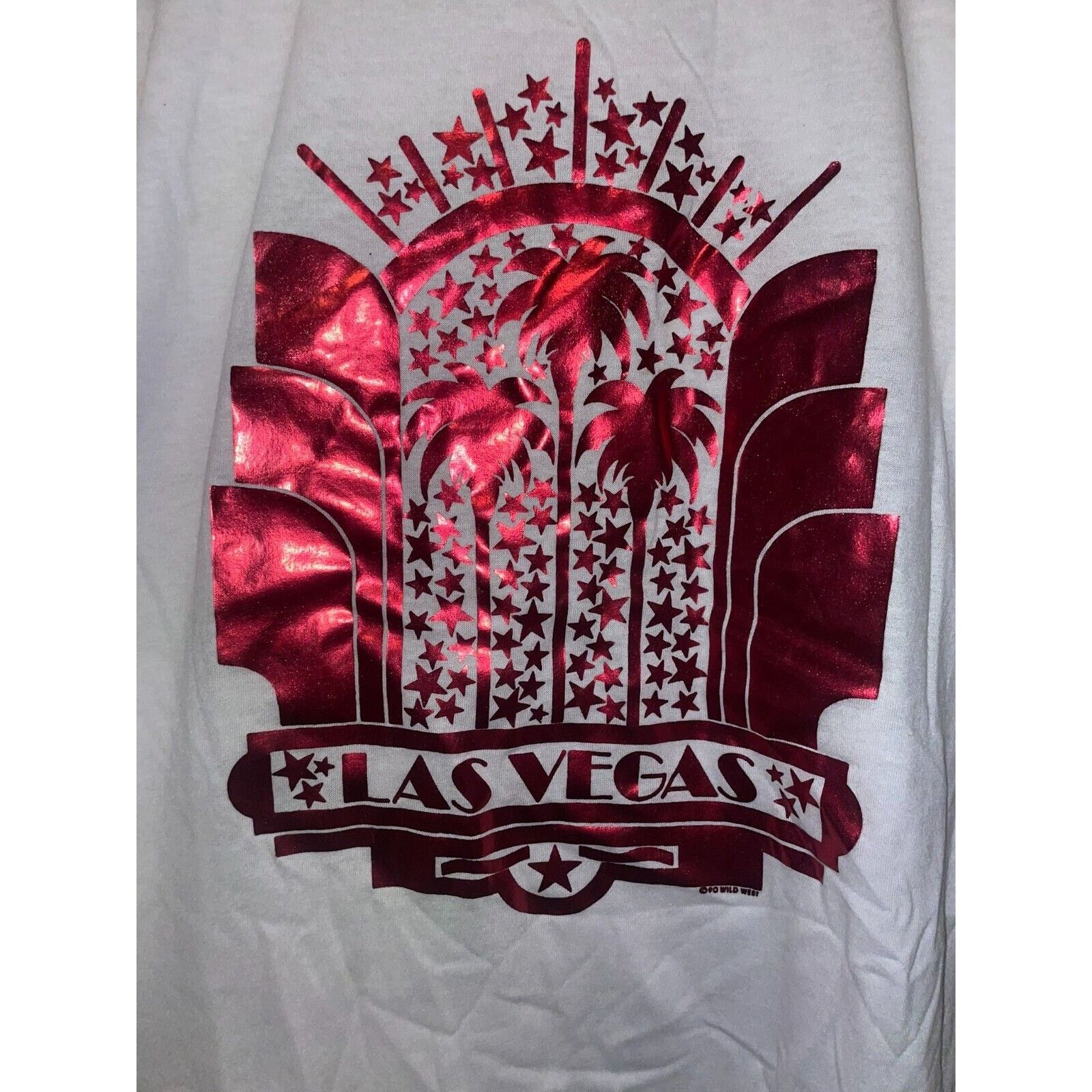Jerzees Vintage Las Vegas Shirt Las Vegas Red Graphic White L Tee Size US L / EU 52-54 / 3 - 2 Thumbnail