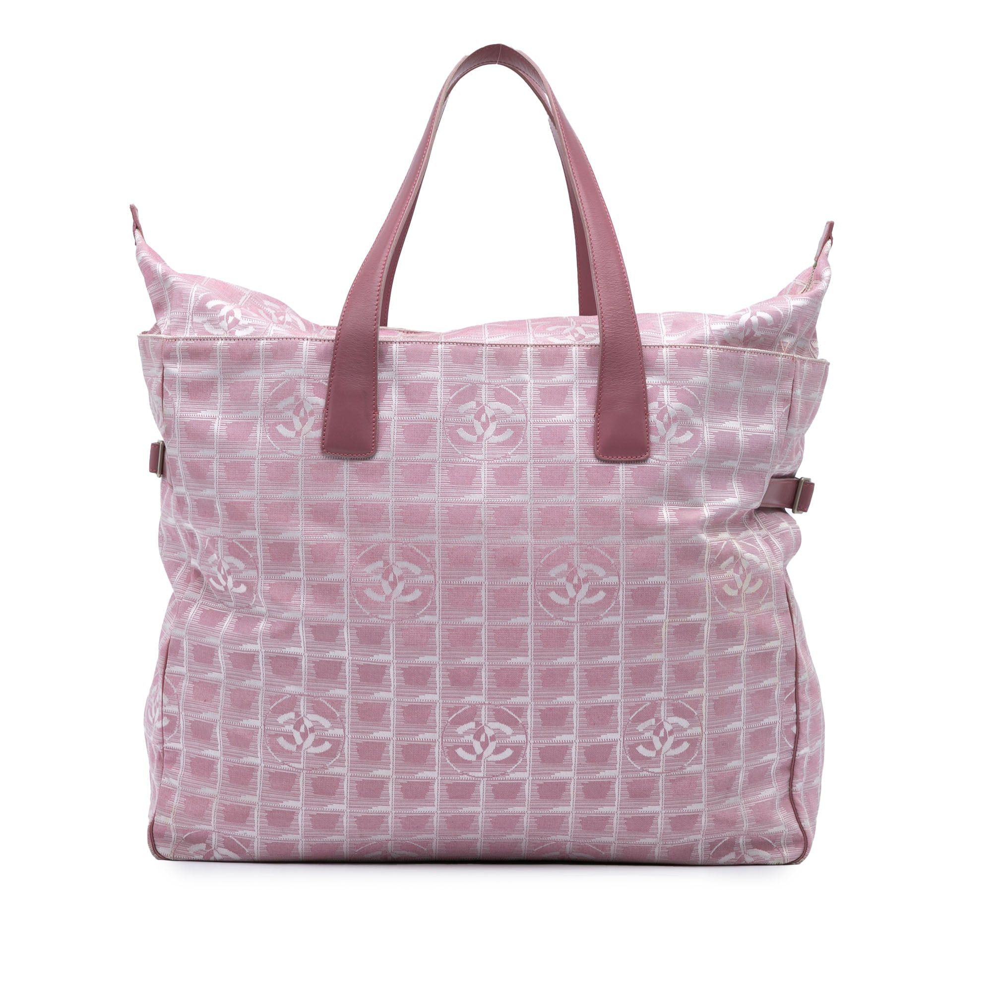Chanel Chanel Large New Travel Line Nylon Tote Pink Size ONE SIZE - 1 Thumbnail