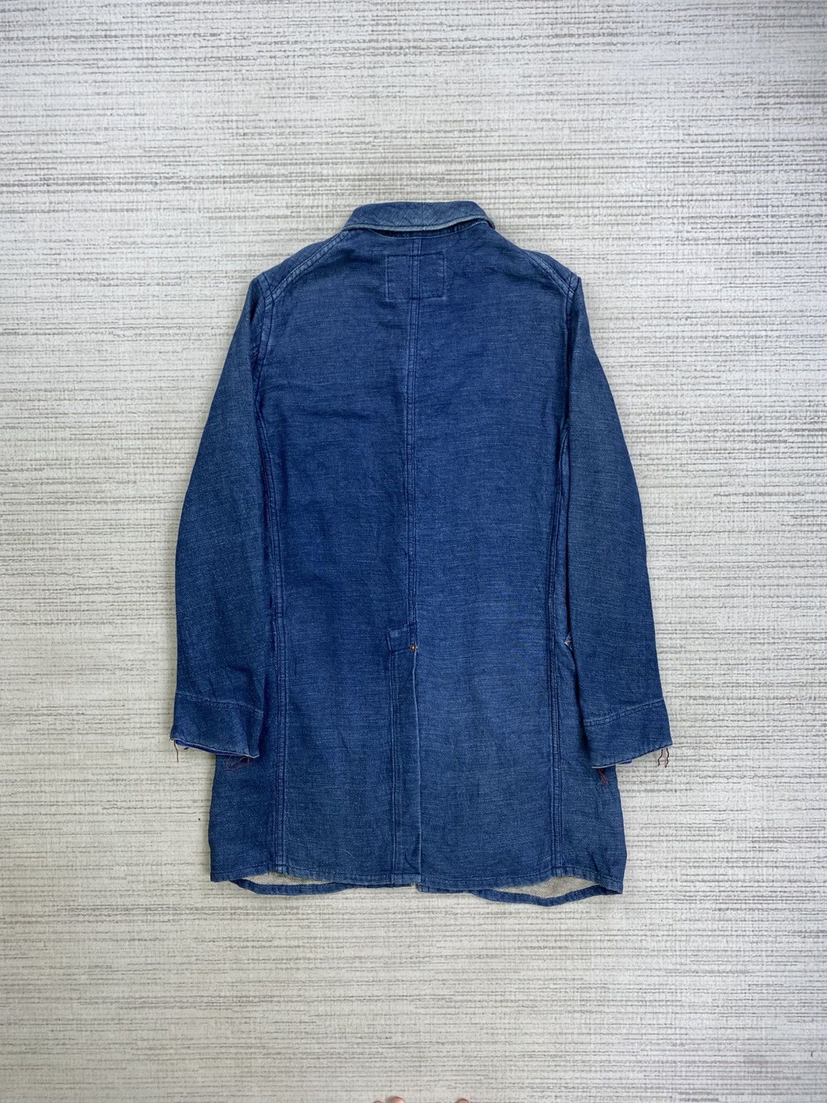 Indigo × Japanese Brand Vintage Stonewold Indigo Long Denim Jacket Size US M / EU 48-50 / 2 - 2 Thumbnail