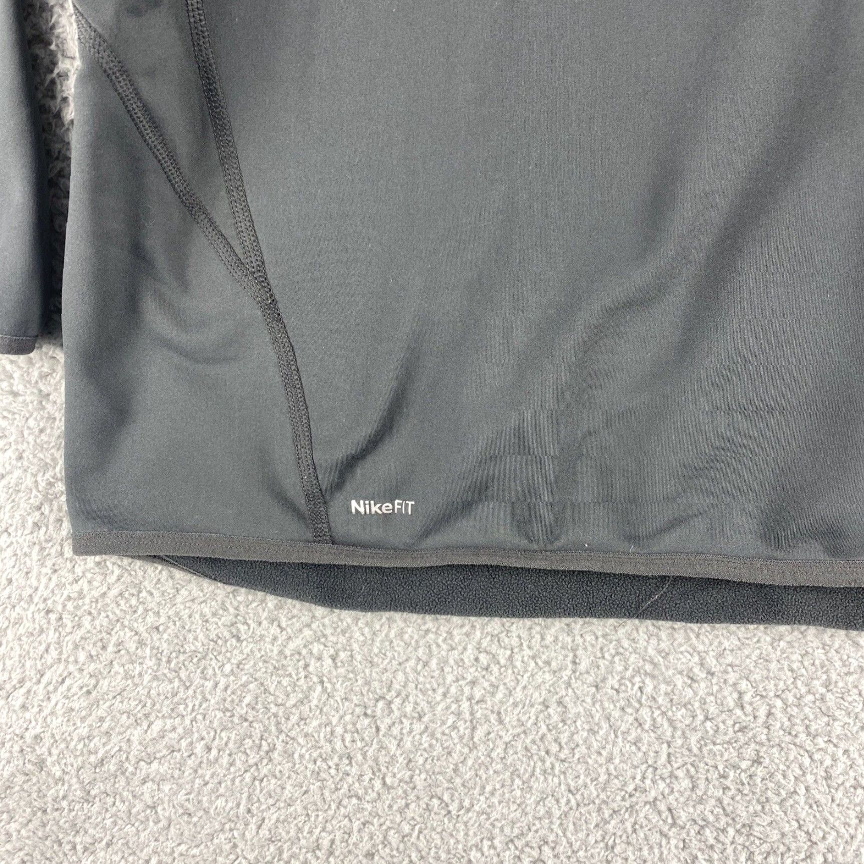 Nike Nike Fit Dry Womens Large Gray Long Sleeve Athletic 1/2 Zip Jacket 42-39 Regular Women Sports Track Jacket 1/2 Zip Size L / US 10 / IT 46 - 2 Thumbnail