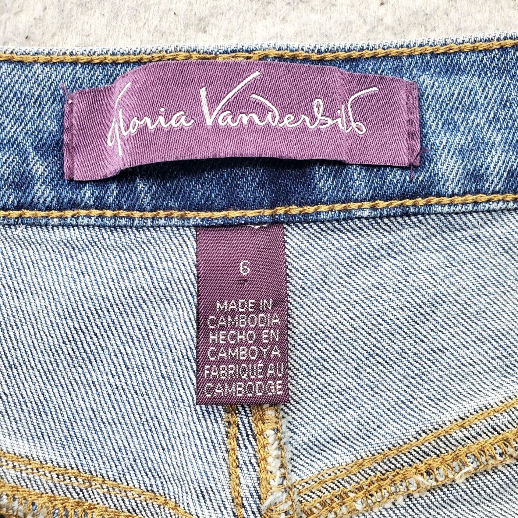Gloria Vanderbilt Gloria Vanderbilt Jeans Womens 6 Blue Denim Medium Wash Stretch Straight Leg Jeans Size 28" / US 6 / IT 42 - 7 Thumbnail