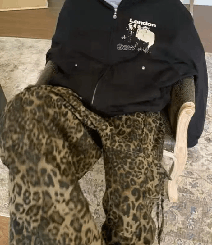 Japanese Brand × Vintage Leopard print paratrooper pleated cargo wide-leg pants Size US 34 / EU 50 - 5 Thumbnail