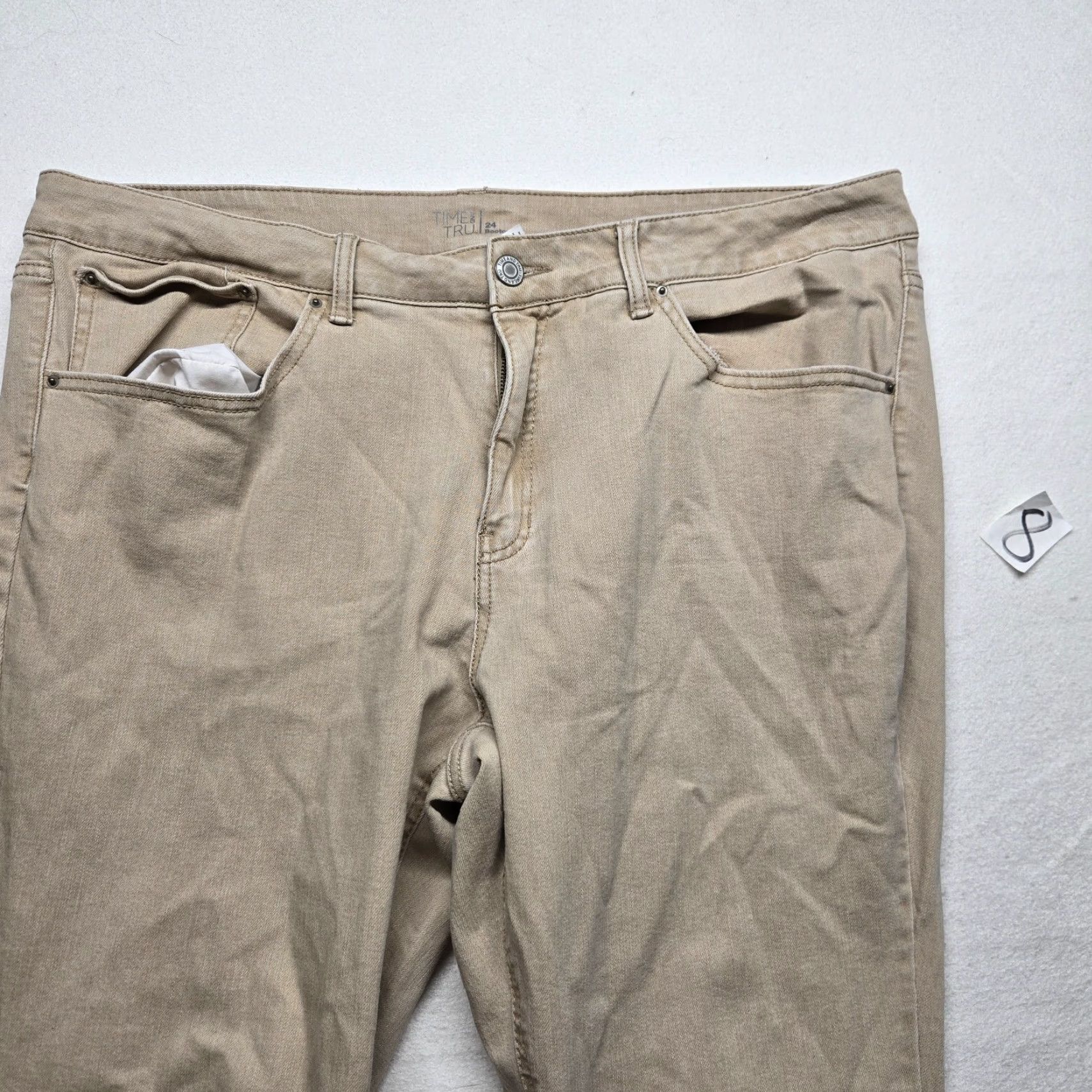 Vintage Time and Tru Boot Cut Jeans Adult Women's Size 14 Tan Brown Regular Fit Size 36" / US 14 / IT 50 - 2 Thumbnail