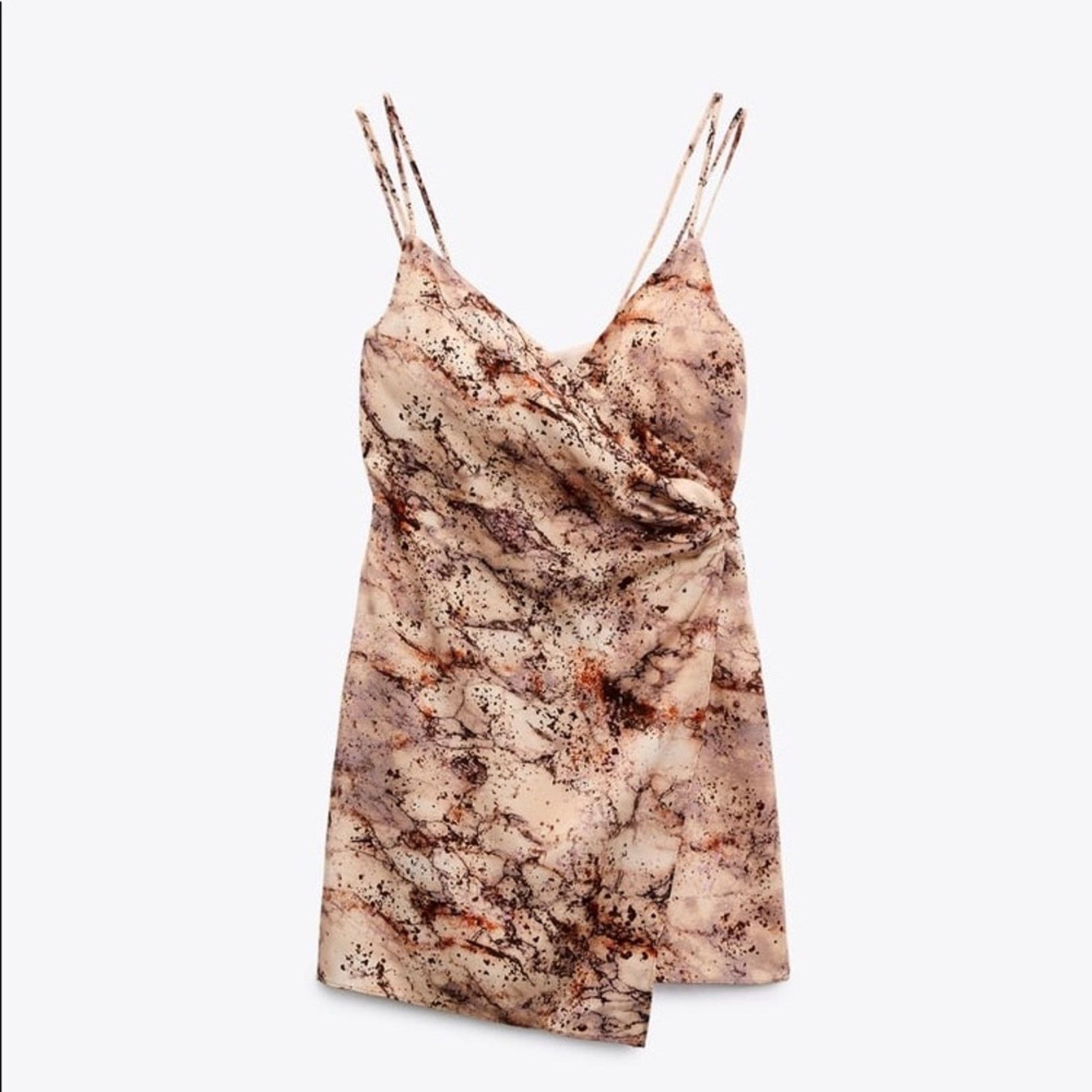 Zara ZARA SATIN EFFECT PRINT DRESS Size XS / US 0-2 / IT 36-38 - 7 Thumbnail