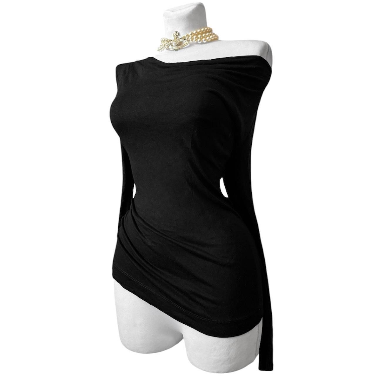 Vintage Stunning Avant - Garde draped top/ blouse Size S / US 4 / IT 40 - 2 Thumbnail