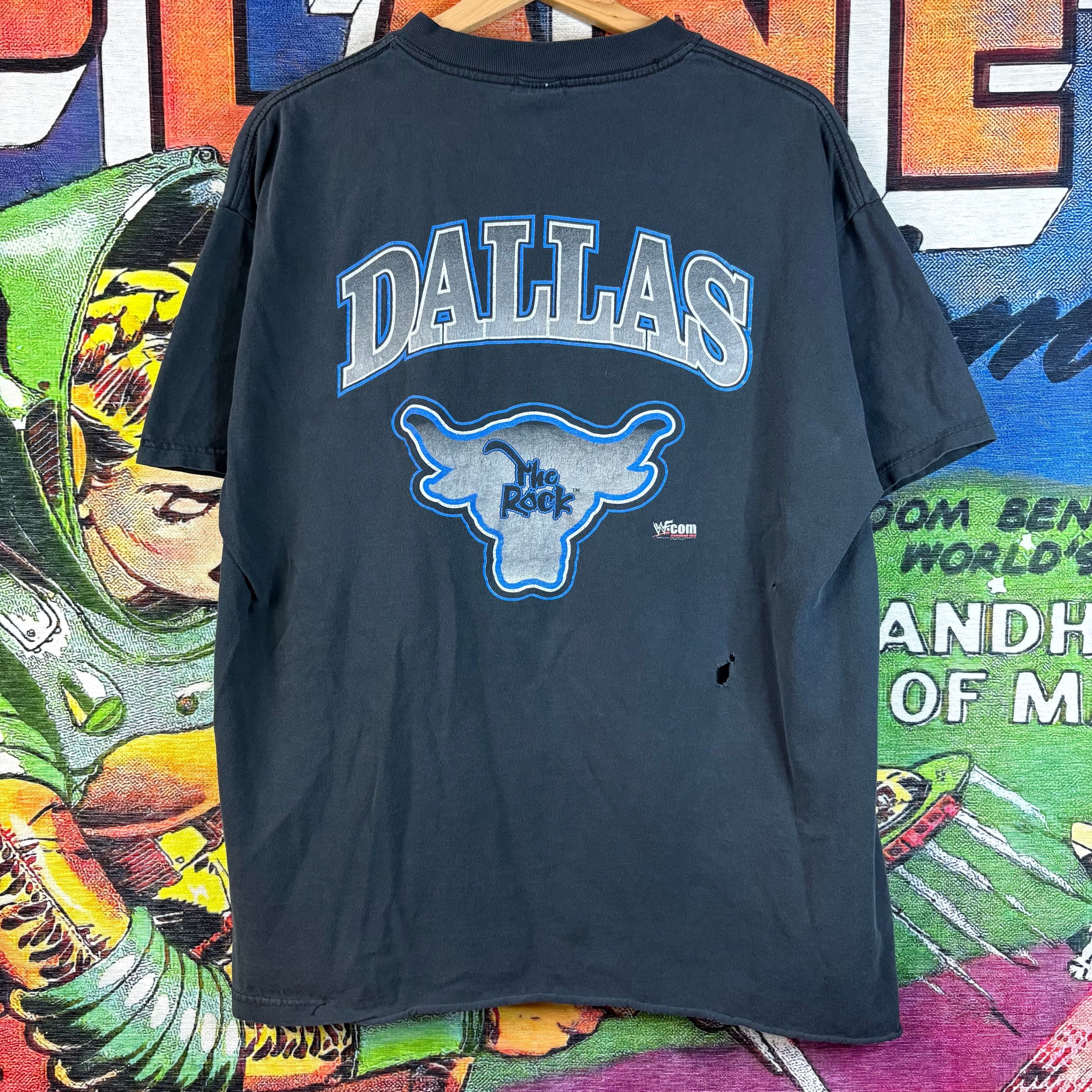 Vintage Vintage 90s The Rock Dallas Tee Size XL Size US XL / EU 56 / 4 - 1 Thumbnail