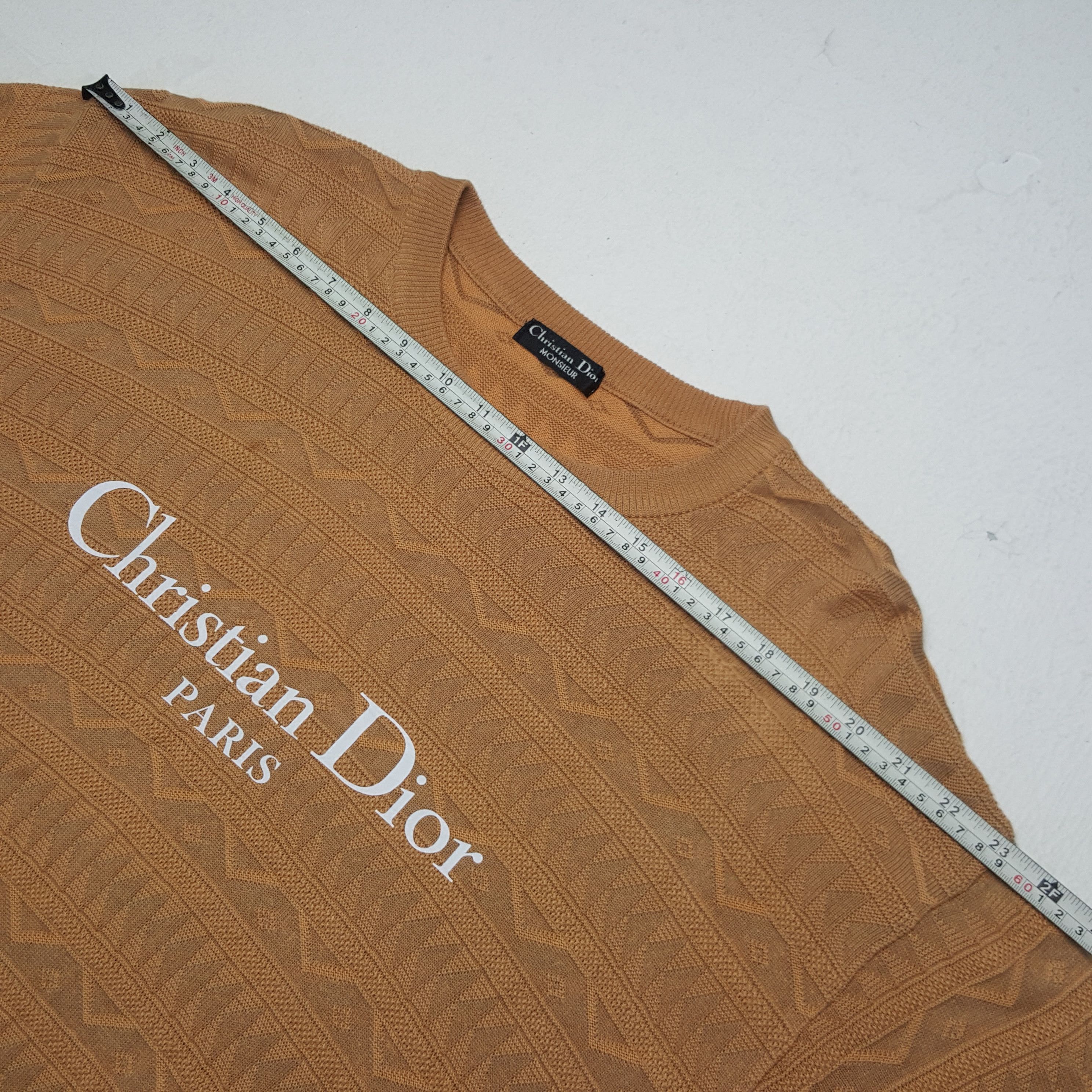 Christian Dior Monsieur × Vintage Vintage Christian Dior Custom Art Logo Knitwear Sweatshirt Size US L / EU 52-54 / 3 - 5 Thumbnail