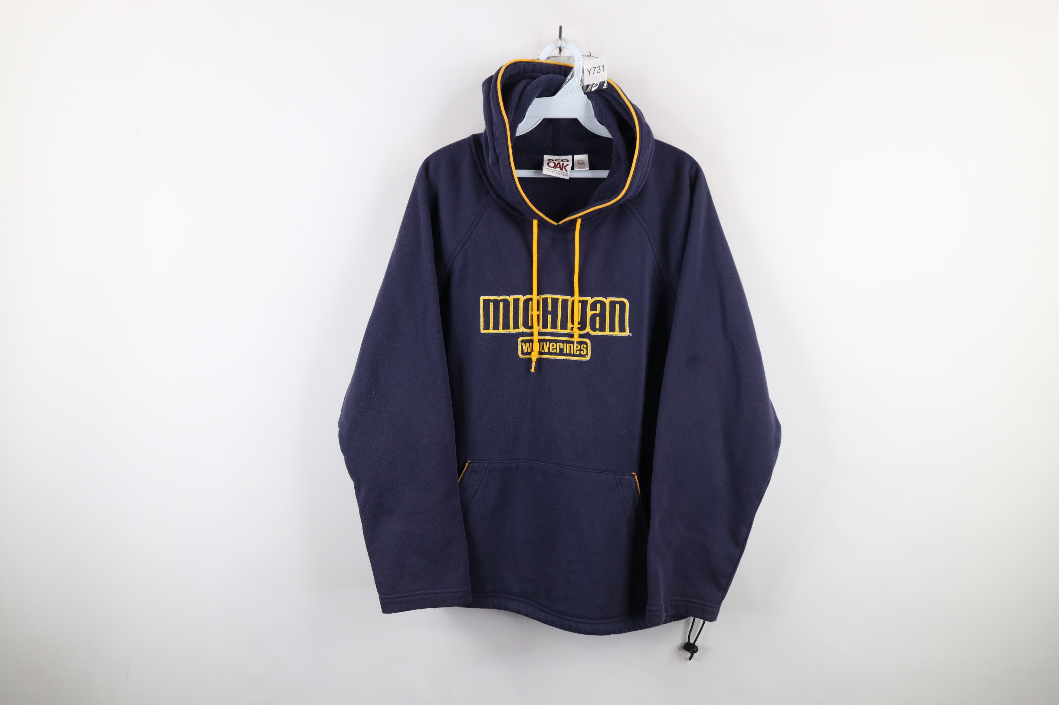 Vintage Vintage 90s Spell University of Michigan Hoodie Sweatshirt Size US M / EU 48-50 / 2 - 1 Thumbnail