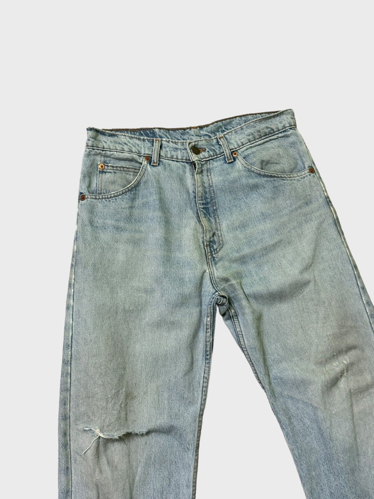 Levi's × Vintage Vintage Levi's 507 Blue Orange Tab Distressed Alter Denims Size US 31 - 4 Thumbnail