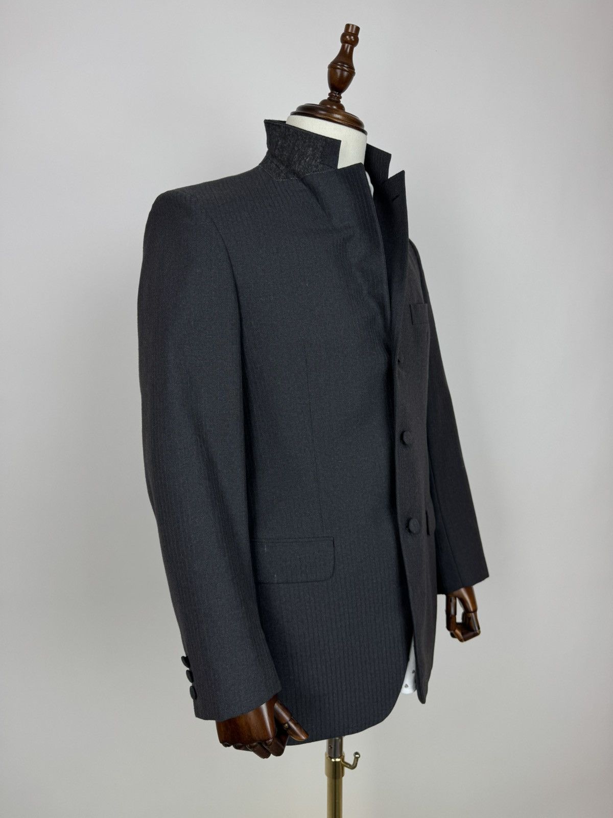 Other Trevira Twill herringbone Wool blend Vintage Suit 2 pieces Size 50R - 5 Thumbnail