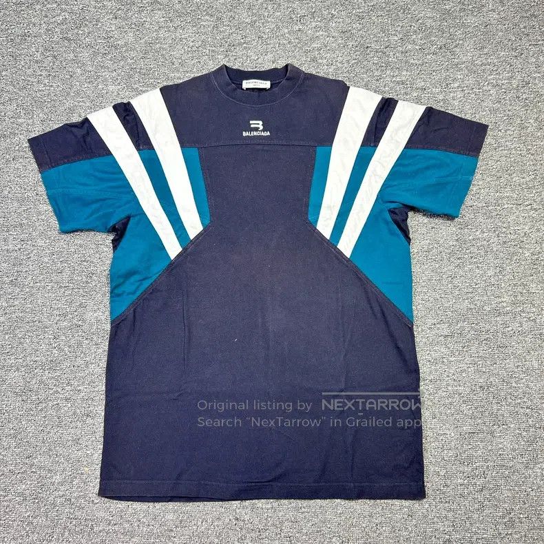Balenciaga Balenciaga Baseball Tee Short Sleeve with Boomerang Embroi Size US S / EU 44-46 / 1 - 1 Thumbnail