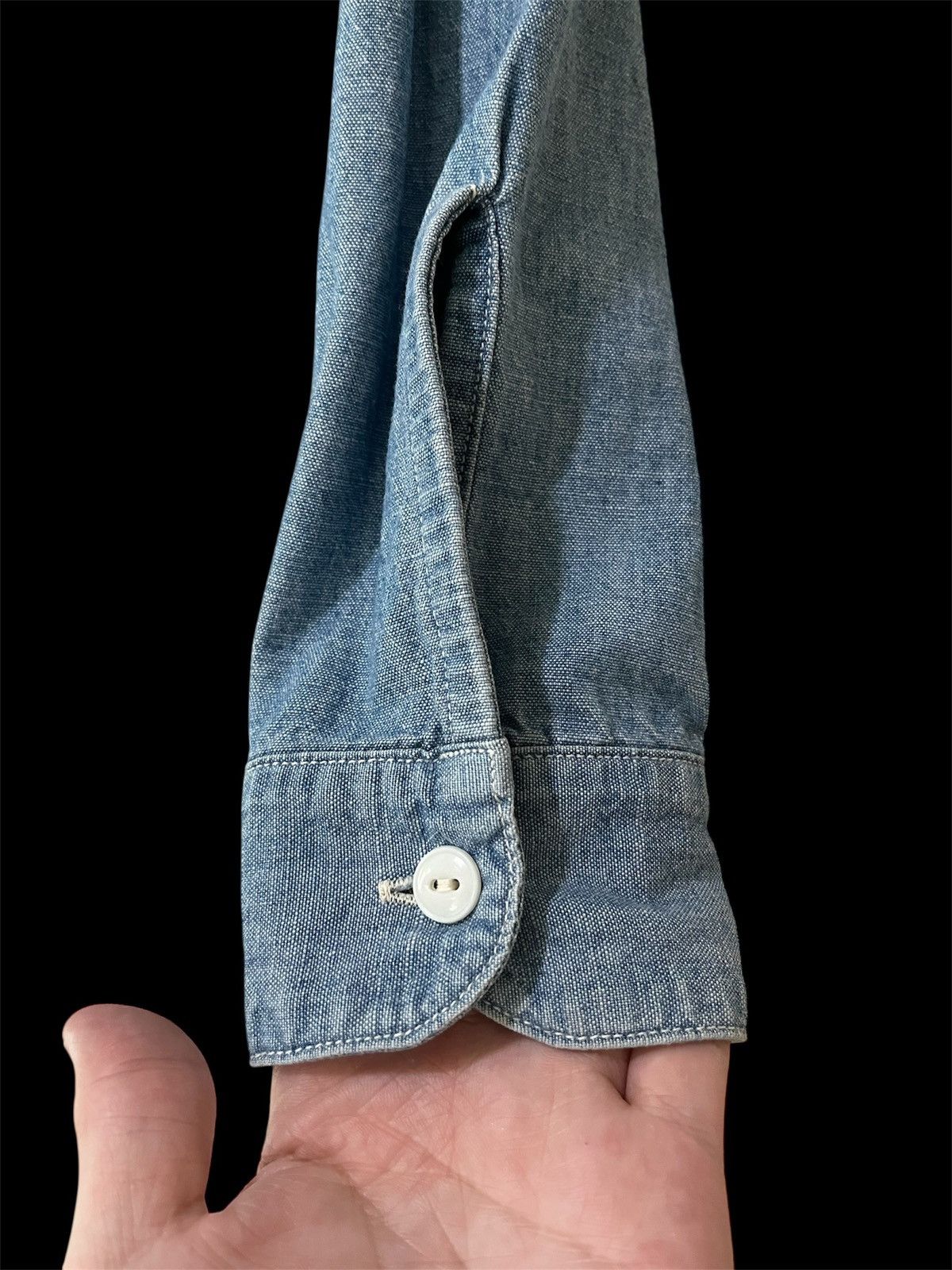 Denime Denime Selvedge Chambray Denim Work Shirt Size US S / EU 44-46 / 1 - 7 Thumbnail