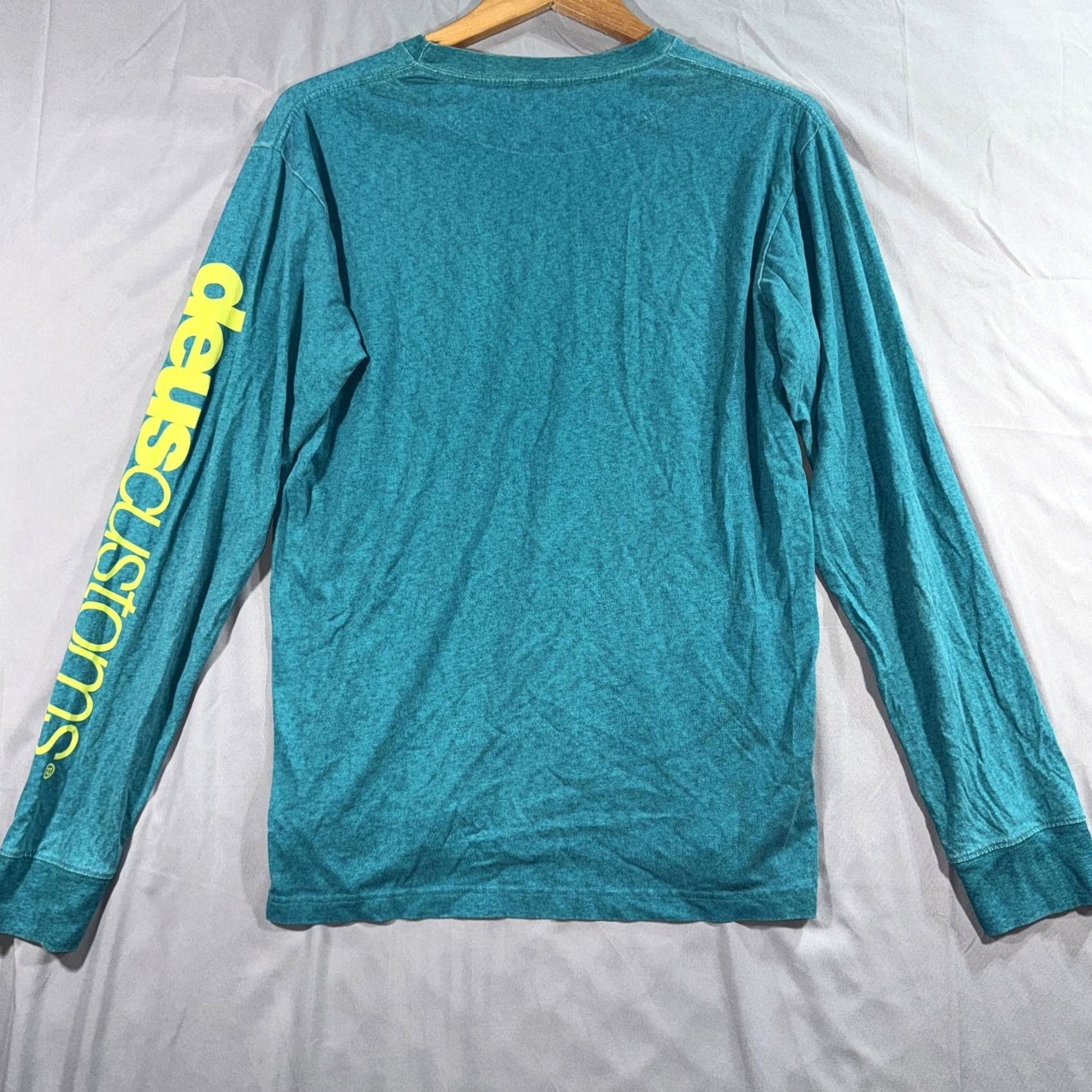Vintage Deus Shirt Mens Medium Blue Long Sleeve Graphic Tee Panda Crew Neck Logo XS? Size US M / EU 48-50 / 2 - 2 Thumbnail