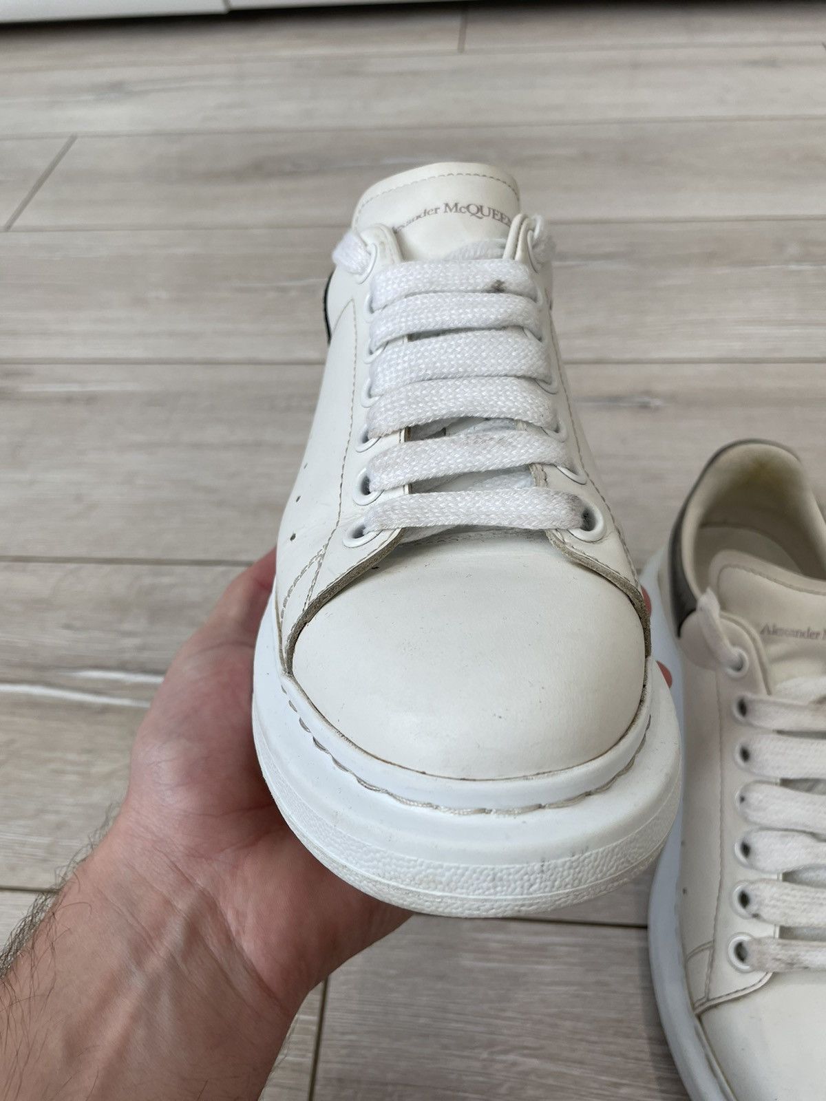 Alexander McQueen Alexander McQueen's Oversized leather sneakers Size US 9 / IT 39 - 7 Thumbnail