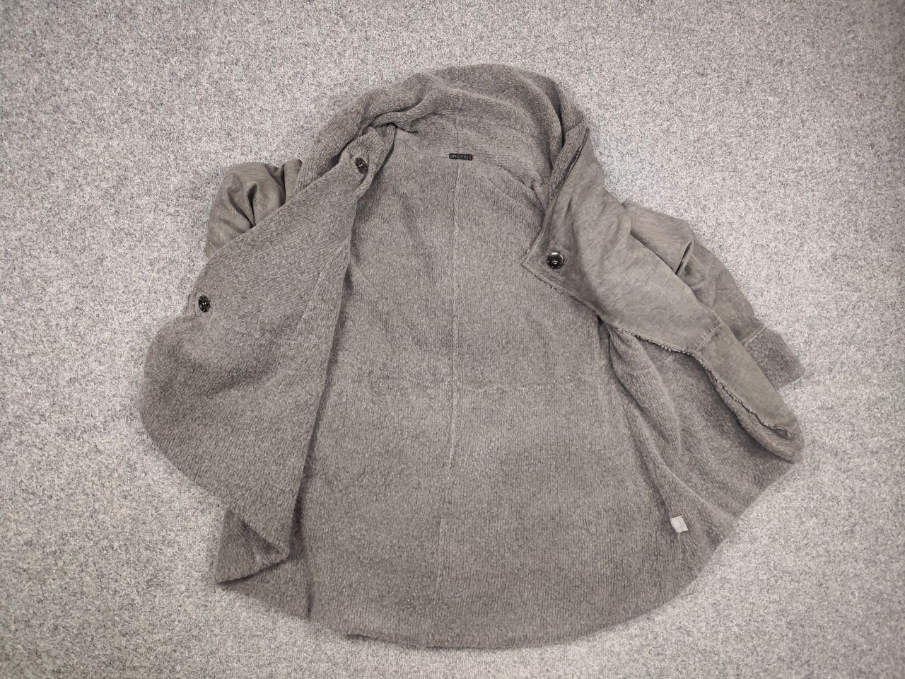 Other Grizas Design Garment Dyed Gray Oversized Jacket Silk Wool Size M / US 6-8 / IT 42-44 - 14 Thumbnail