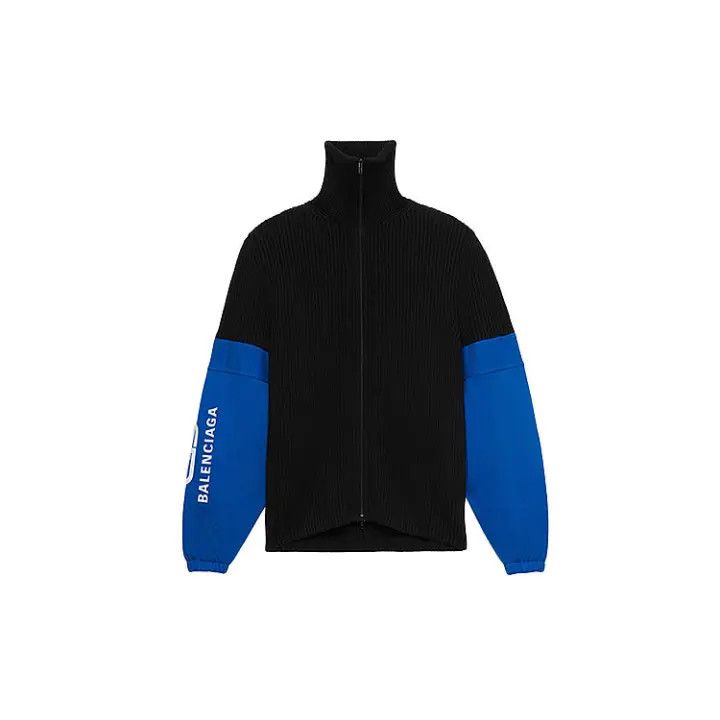 Balenciaga Balenciaga Color Block Zip-Up Cardigan for Men 0079 Size US M / EU 48-50 / 2 - 1 Thumbnail
