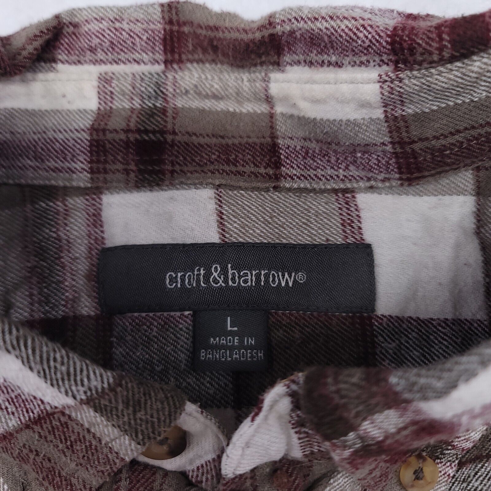 Croft & Barrow Croft & Barrow Tartan Flannel Shirt Mens Size Large L Green Size US L / EU 52-54 / 3 - 3 Thumbnail