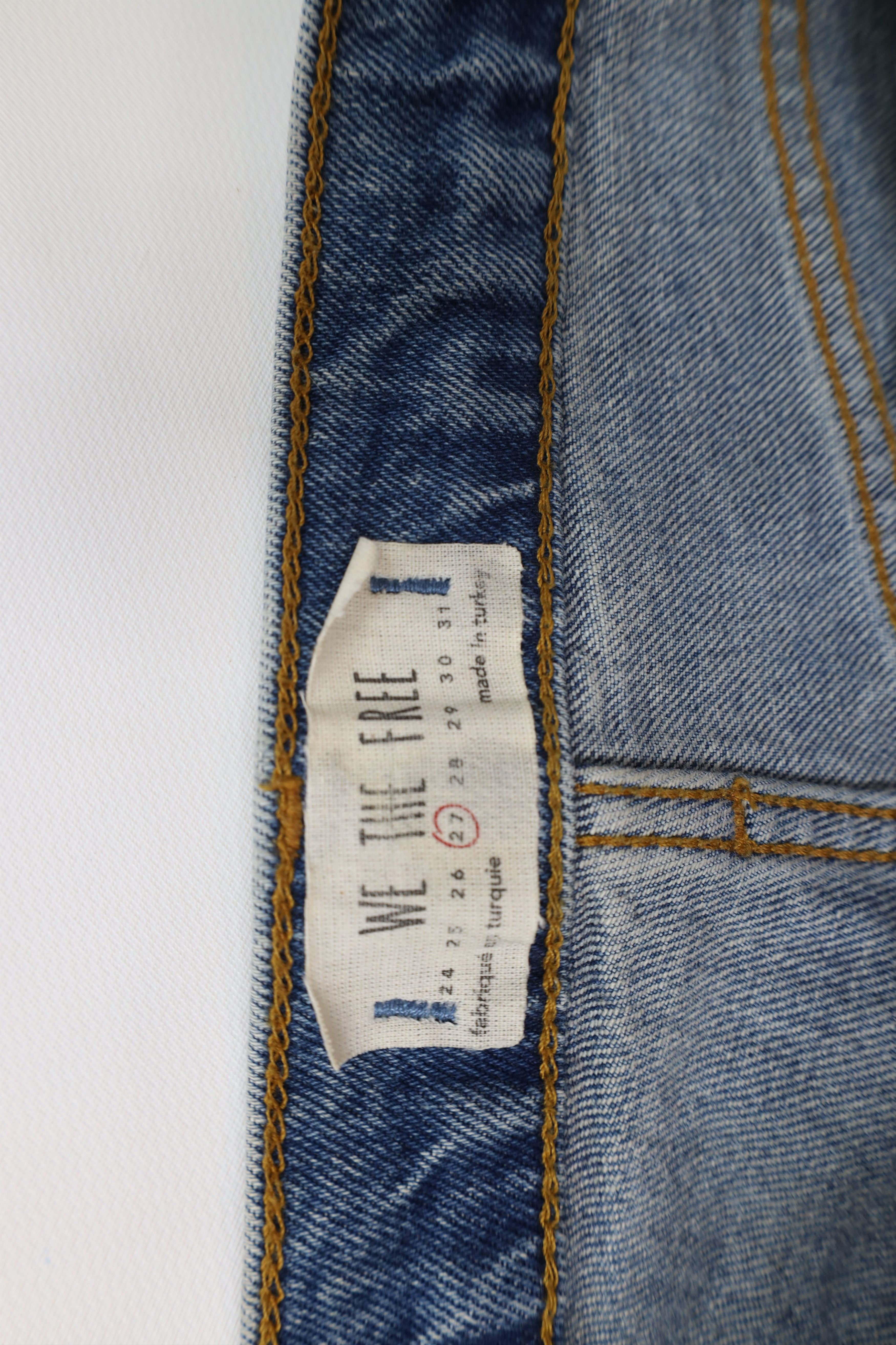 Free People Free People Raw Hem Button Fly Stretch Skinny Leg Jeans Size 27" / US 4 / IT 40 - 10 Thumbnail
