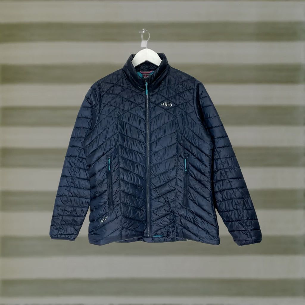 Rab RAB Jacket Womens Size L Drak Blue Quilted 1/2 Zip Full Zip Logo Outdoor Ski Classic Winter Fall Spring Masc Mens Womens Girls Boys Size L / US 10 / IT 46 - 1 Thumbnail