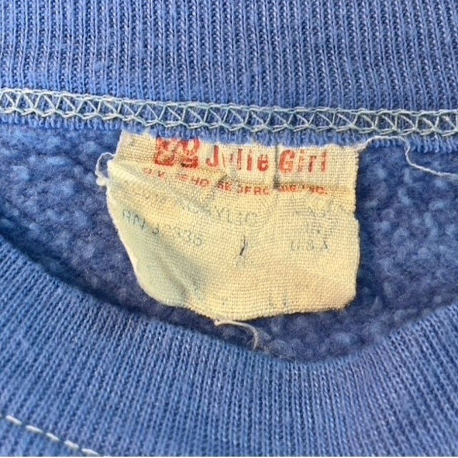 Vintage 80’s JULIE GIRL Layered Sweatshirt Womens (M) Soft Crew USA Size M / US 6-8 / IT 42-44 - 6 Thumbnail