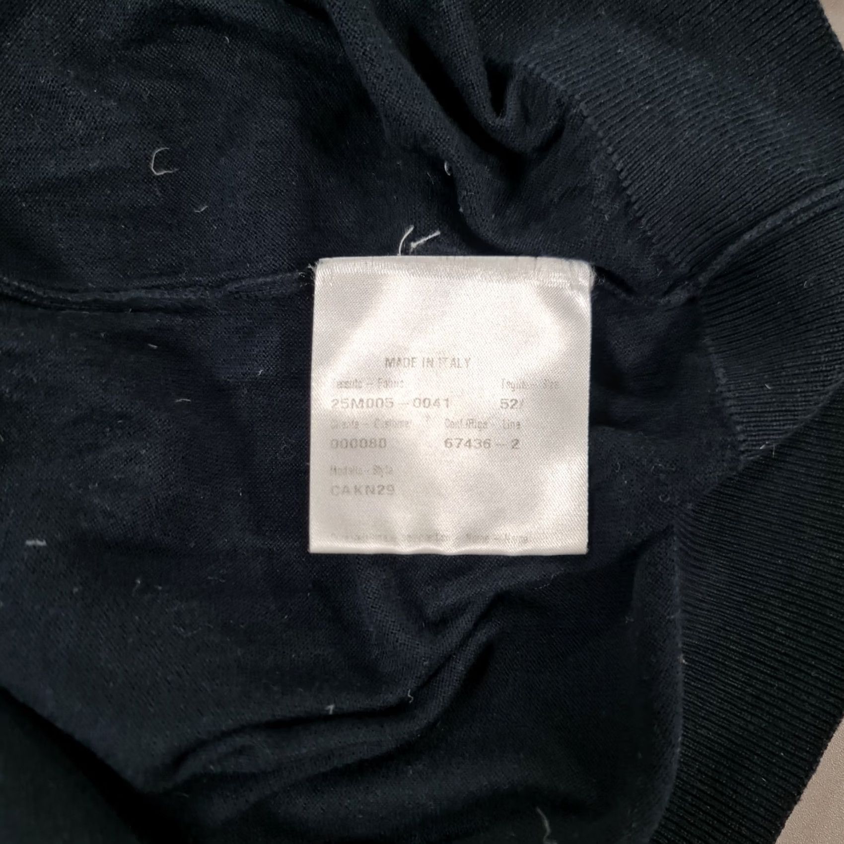 Caruso Caruso Mens Jumper Navy Blue Large 42 Fine Knit Cotton Pullover Size US L / EU 52-54 / 3 - 7 Thumbnail