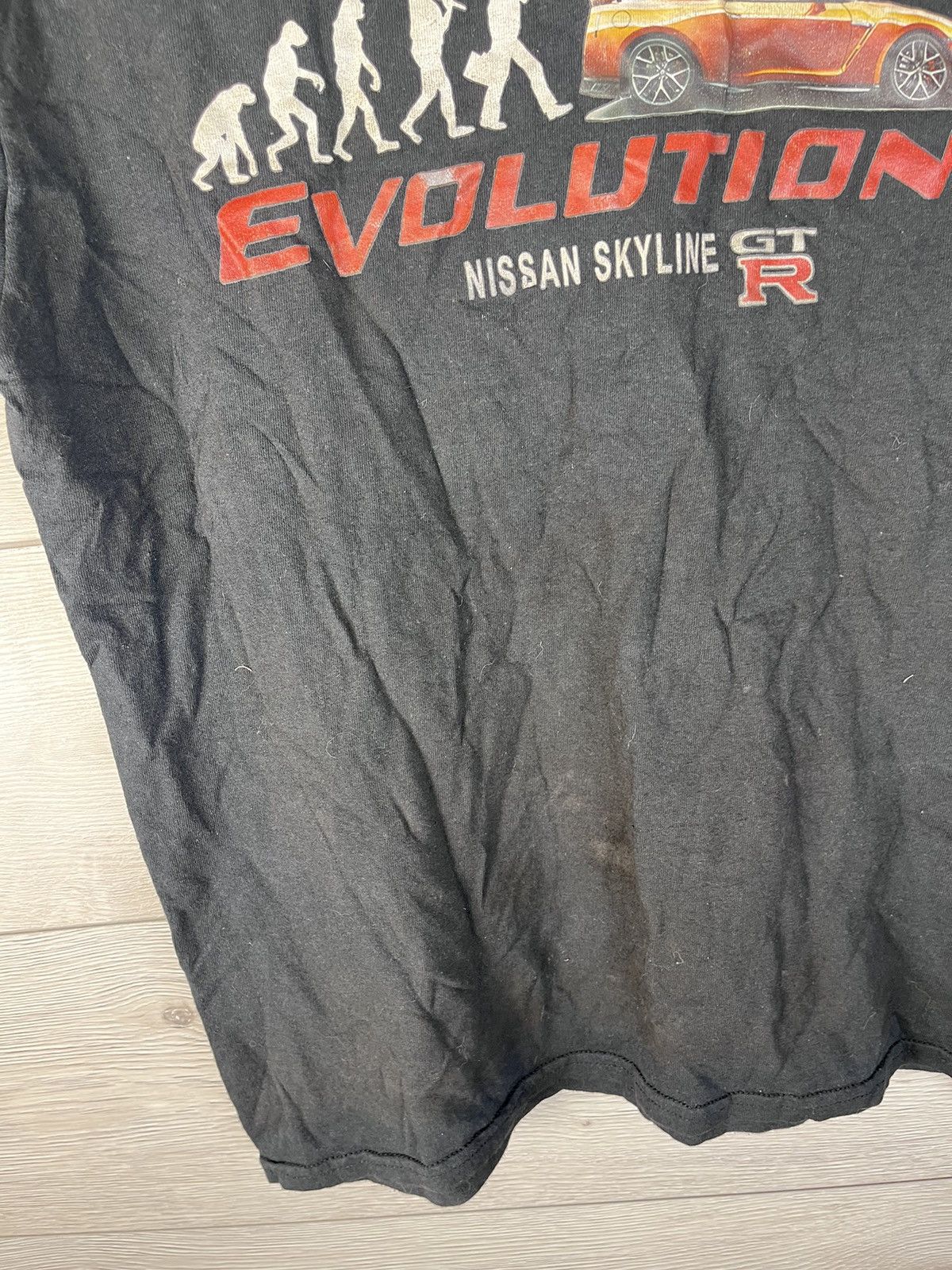 Fruit Of The Loom Vintage men’s T-shirt Merch Nisan Skyline Evolution size L Size US L / EU 52-54 / 3 - 8 Thumbnail