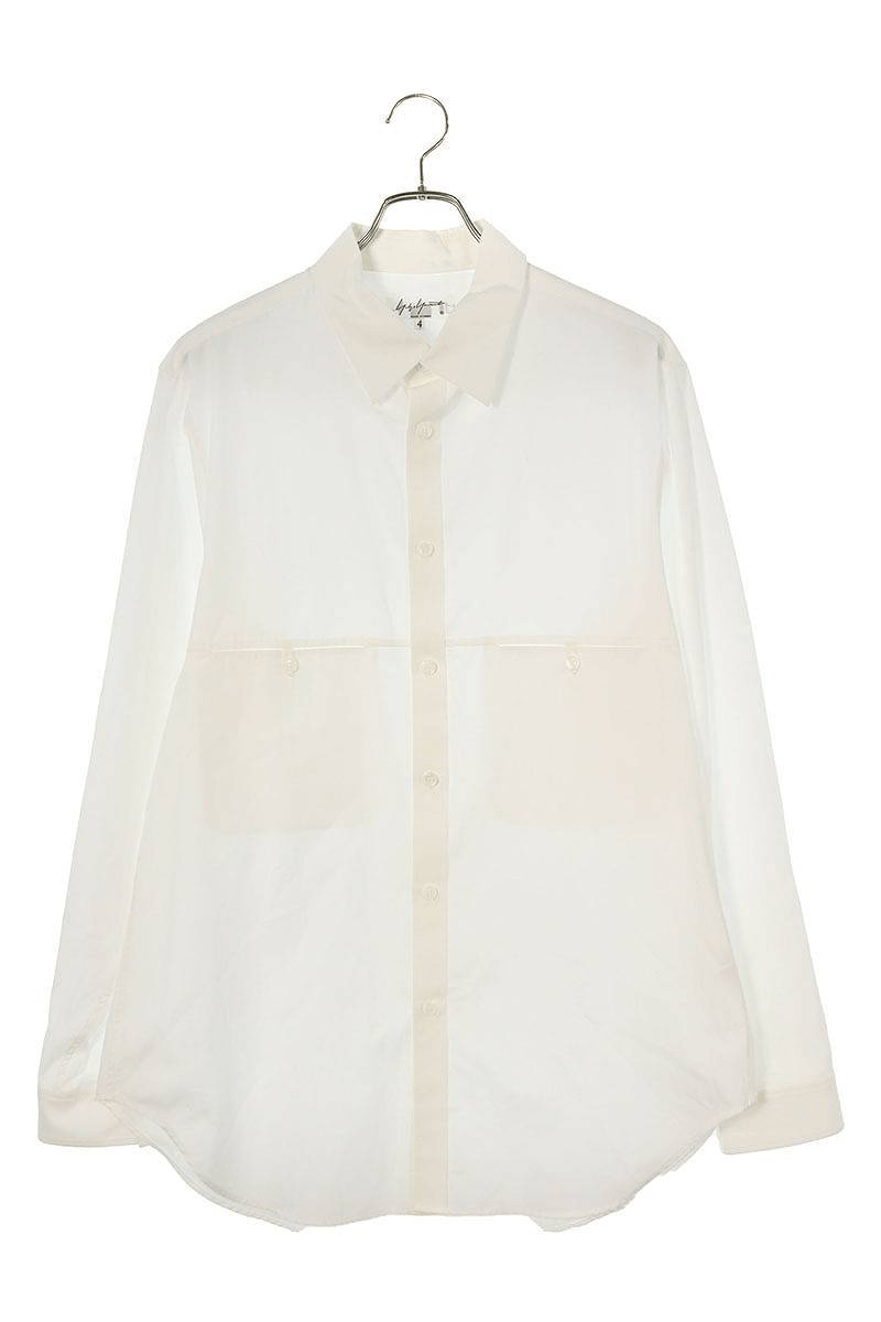 Image of Yohji Yamamoto Pour Homme 20Aw Button Down Shirt in White, Men's (Size XL)