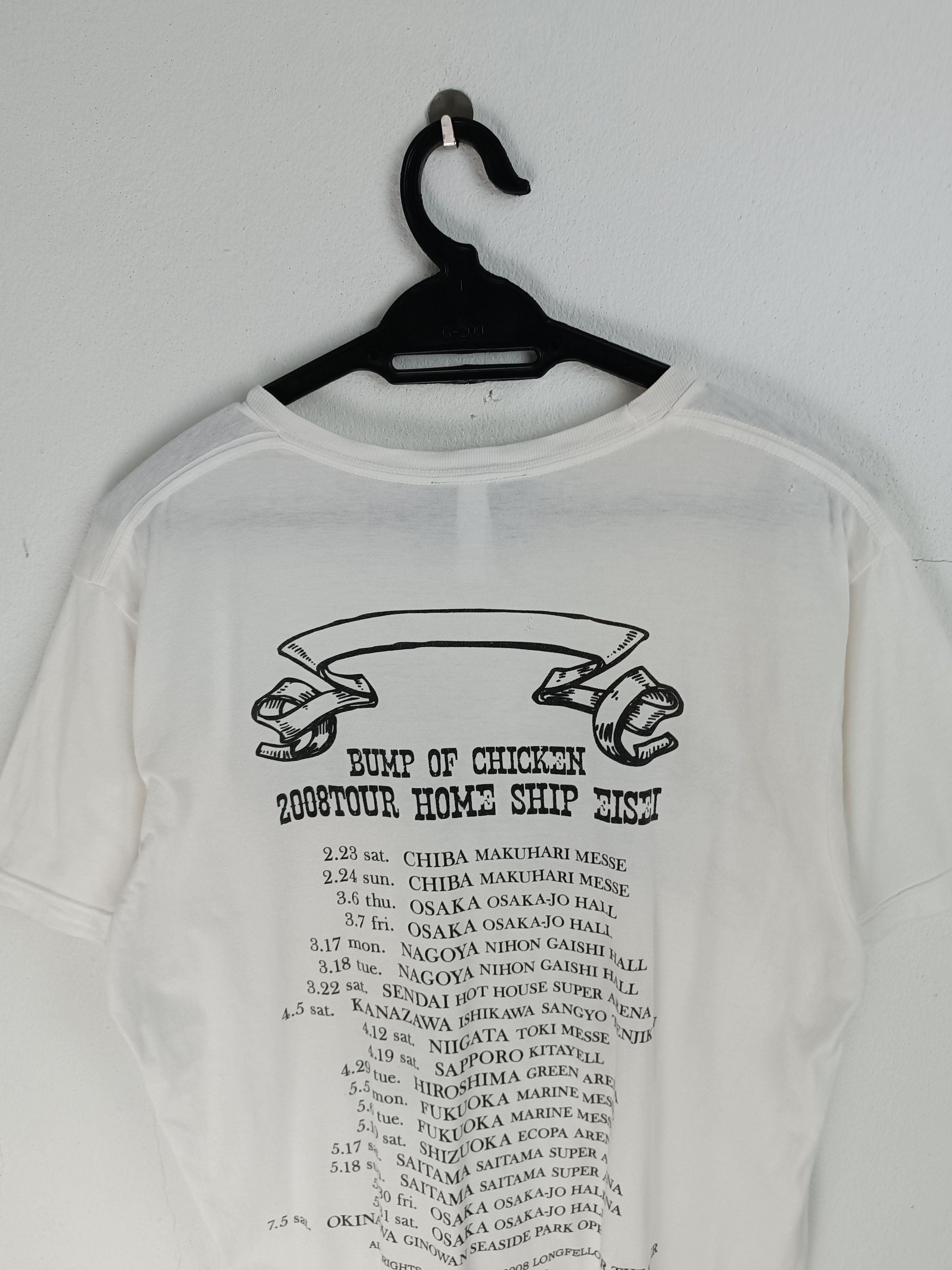 Band Tees VINTAGE 2008 BUMP OF CHICKEN HOME SHIP EISEI TOUR TEE PUNK Size US M / EU 48-50 / 2 - 17 Thumbnail