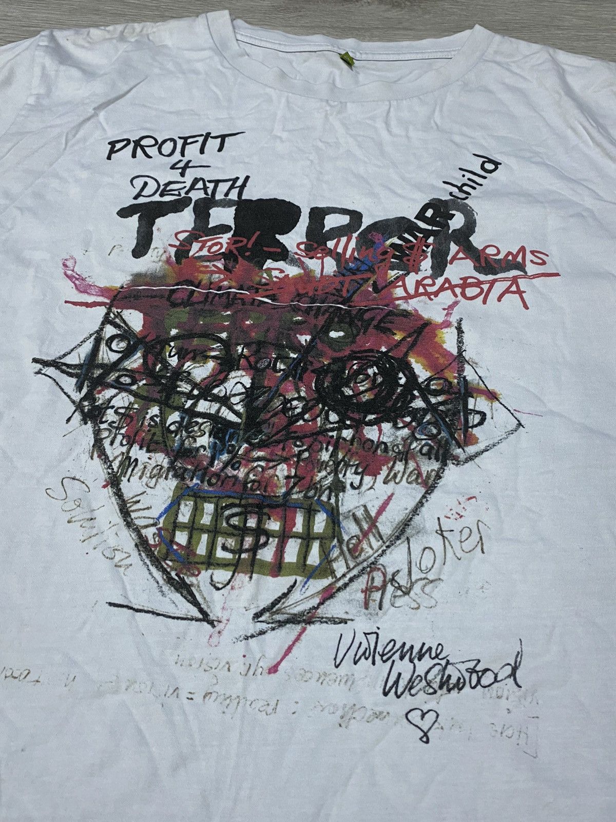 Vivienne Westwood Vivienne Westwood Terror RARE vintage big print t-shirt Size US XL / EU 56 / 4 - 3 Thumbnail