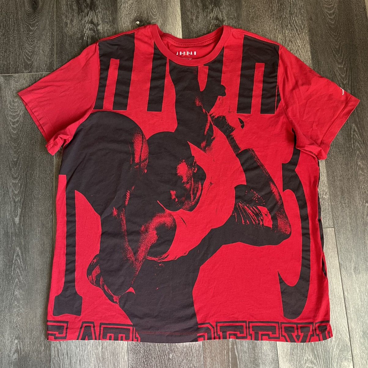Jordan Brand Nike Air Jordan Authentic Jumpman All Over Print Tee Shirt Size US XXL / EU 58 / 5 - 1 Thumbnail
