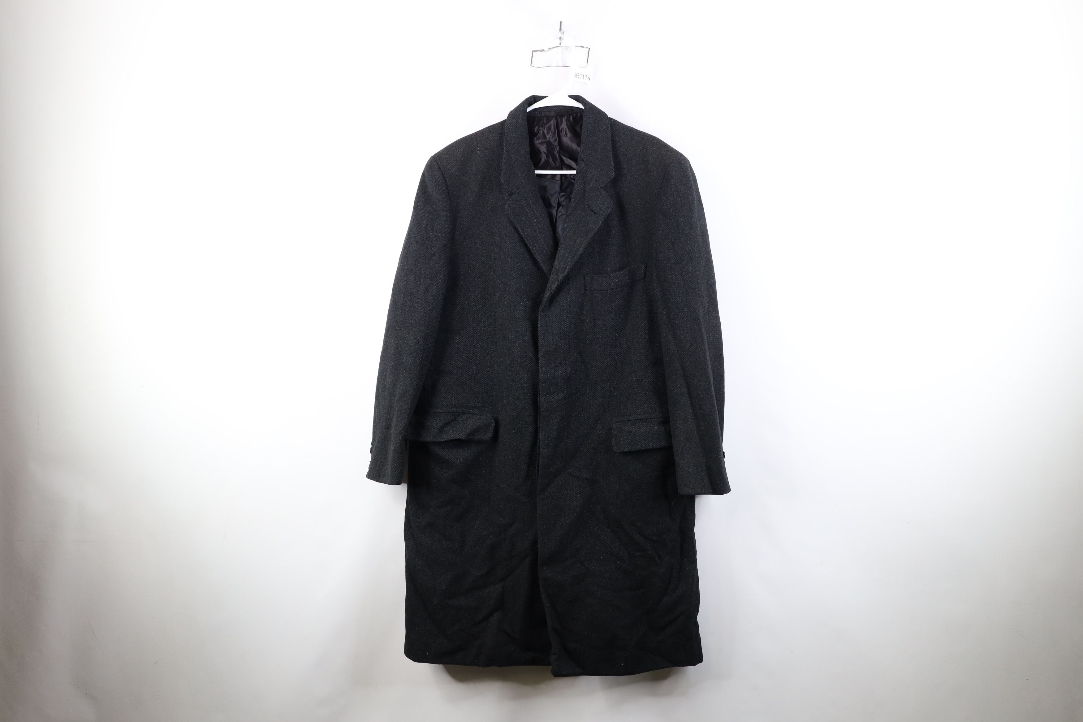 Vintage Vintage 20s 30s De Pinna Herringbone Overcoat Jacket USA Size US L / EU 52-54 / 3 - 1 Thumbnail
