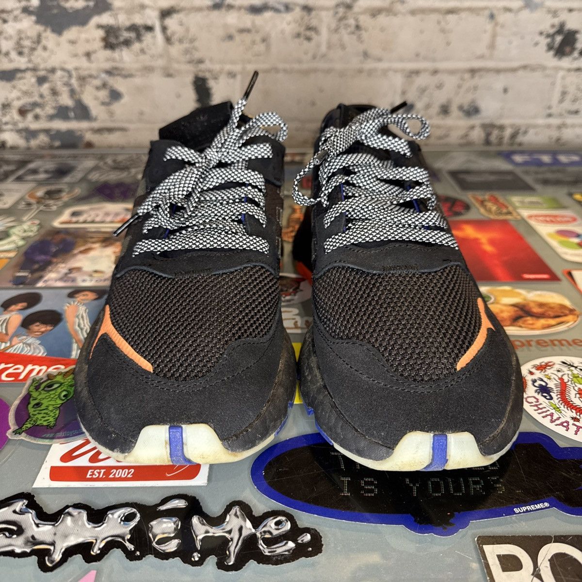 Adidas Adidas Nite Jogger Size 9.5 CG7088 Core Black w/ box Used Size US 9.5 / EU 42-43 - 4 Thumbnail