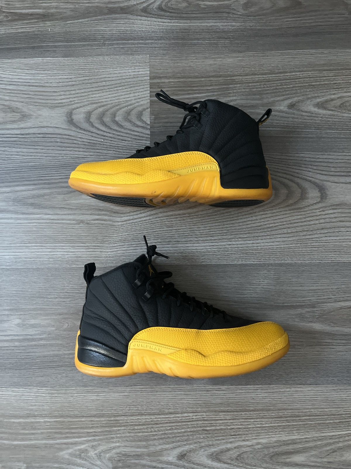 Jordan Brand Air Jordan 12 Retro Black University Gold Size US 8.5 / EU 41-42 - 3 Thumbnail