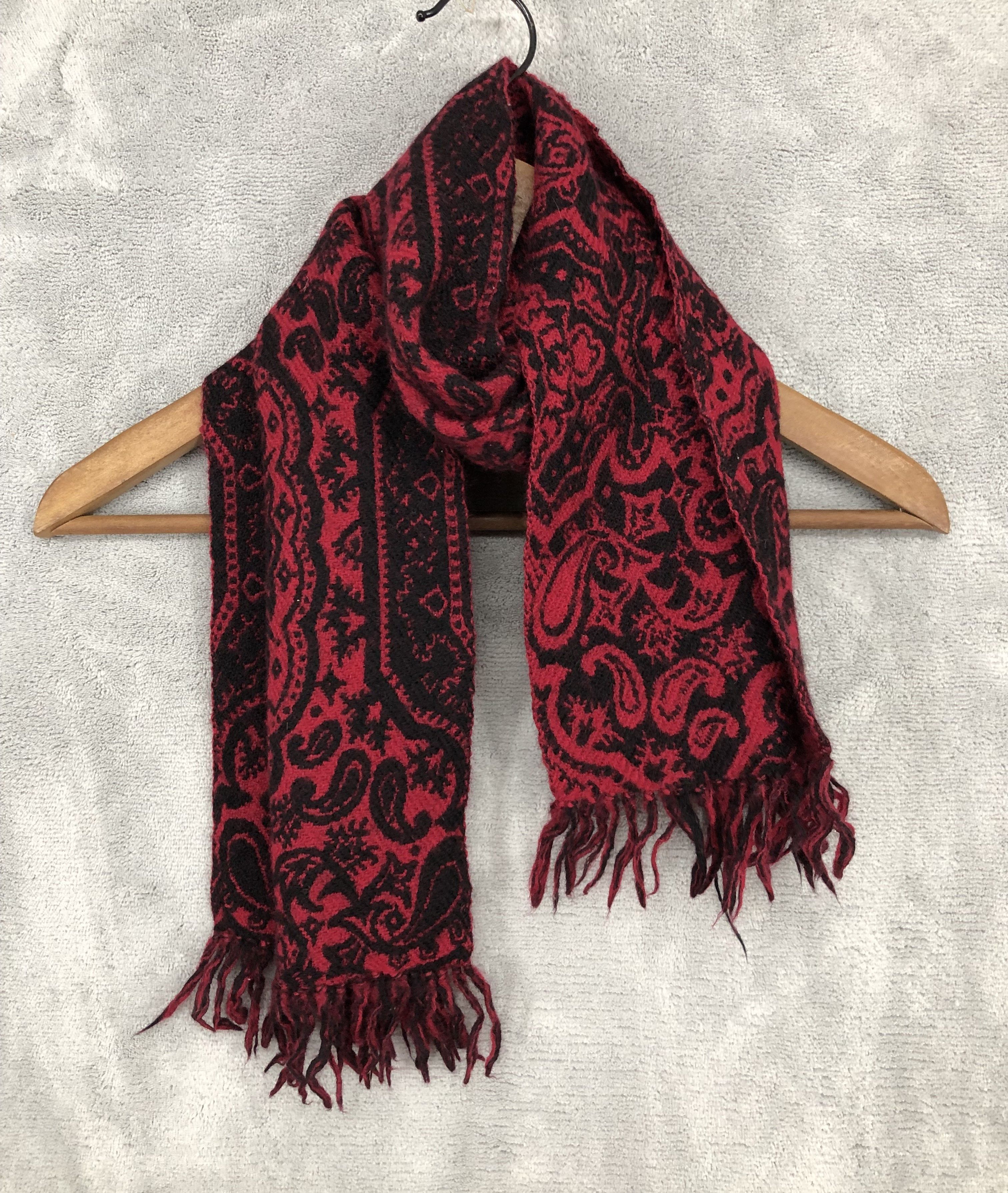 Japanese Brand × Vintage Vintage Damask Pattern Scarf Muffler Neck scarf Size ONE SIZE - 2 Thumbnail