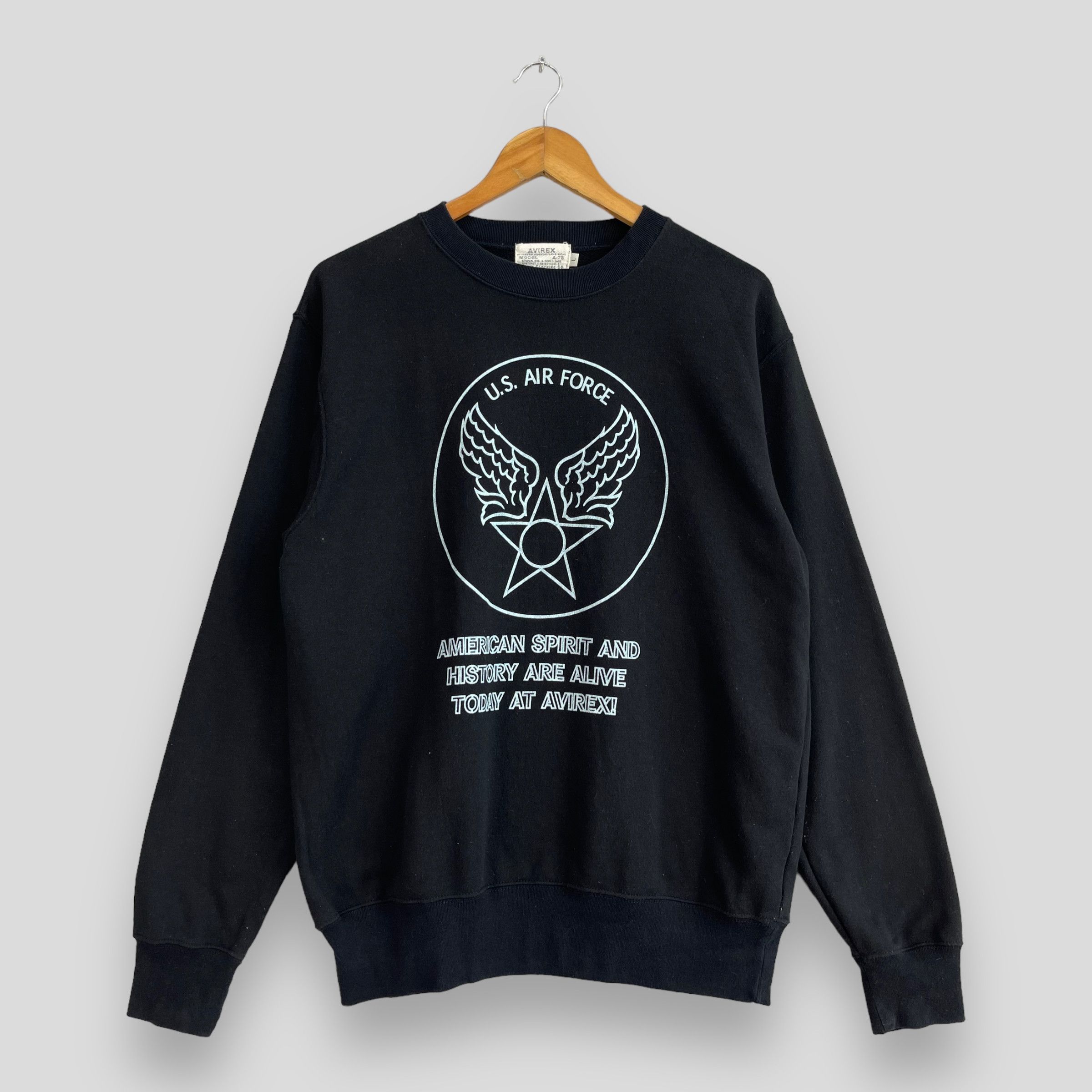 Vintage US AVIREX Big Logo Printed Crewneck Sweatshirt