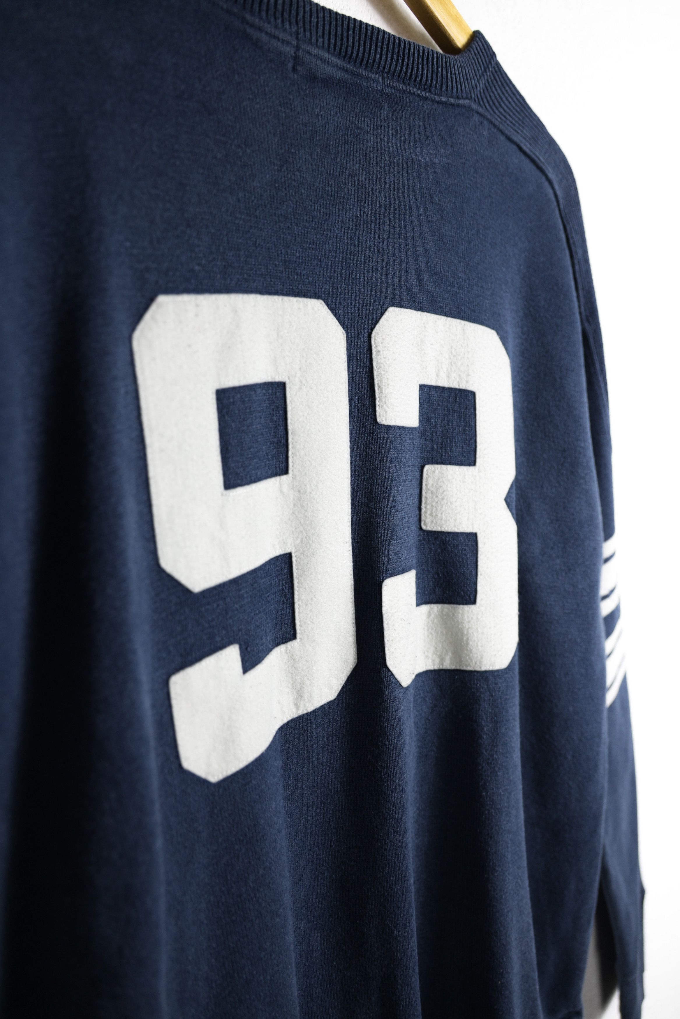 Bape Vintage Bape 93 Logo Embroidered Varsity Sweatshirt Large Size US L / EU 52-54 / 3 - 15 Thumbnail