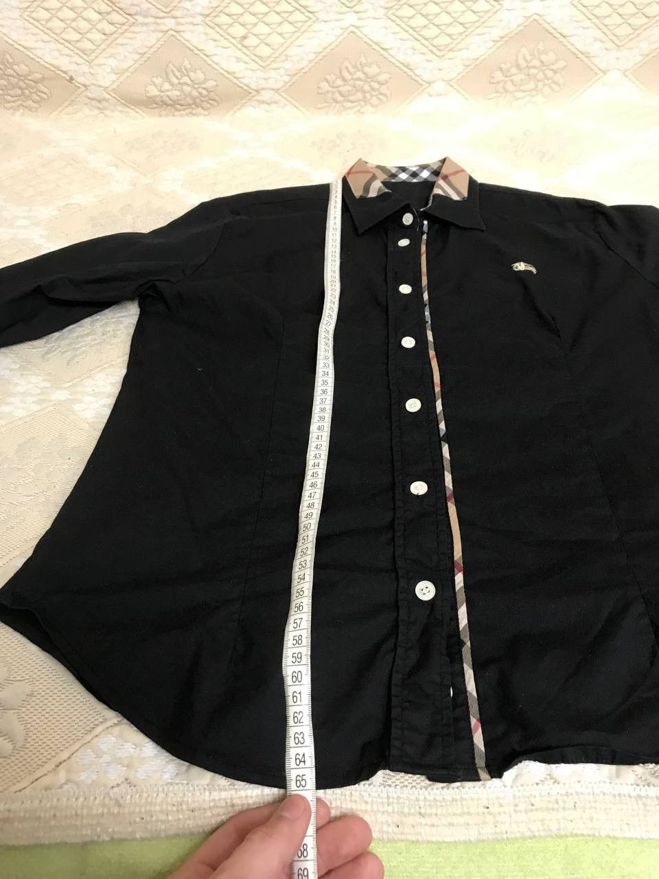 Burberry 🔥 Vintage Burberry Nova Check Black Button Up Shirt Size M / US 6-8 / IT 42-44 - 9 Thumbnail