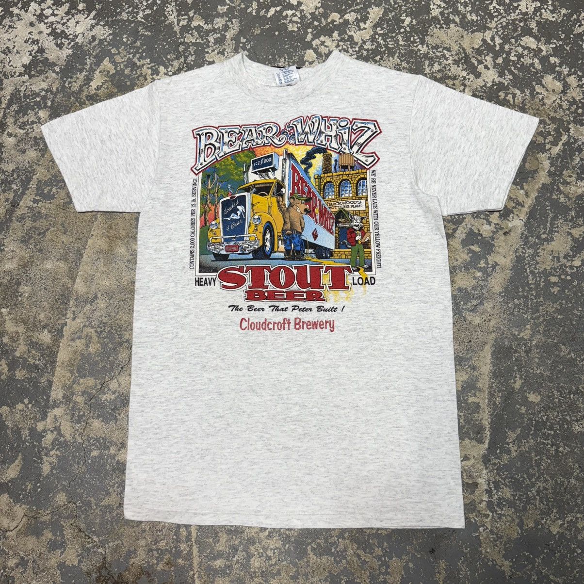 Vintage Vintage Bear Whiz Stout Beer Funny Joke Tshirt Size US M / EU 48-50 / 2 - 1 Thumbnail