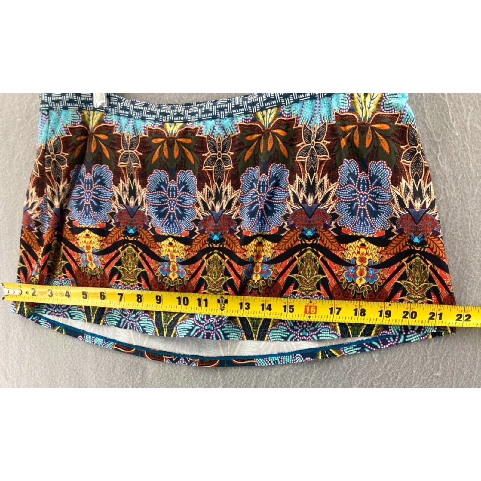 Kenneth Cole Kenneth Cole Womens Mini Skirt Large Boho Colorful Tribal Size 36" / US 14 / IT 50 - 3 Thumbnail