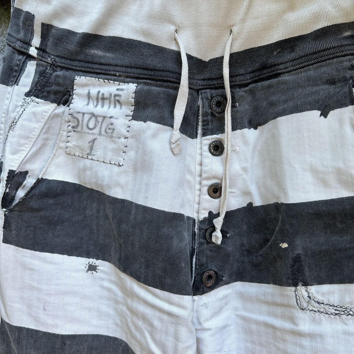 Kapital Kapital Kountry redux HBT Prisoner Painted Pants Size US 33 - 13 Thumbnail