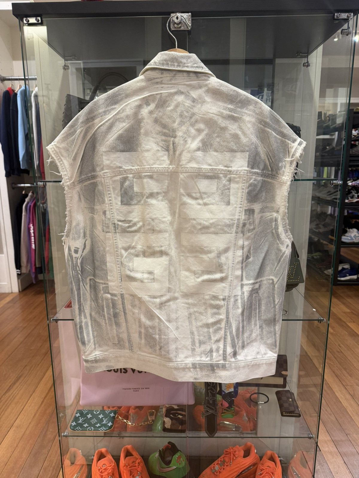 Givenchy Givenchy 4G Graffiti Denim Muscle Jacket Size US S / EU 44-46 / 1 - 2 Thumbnail