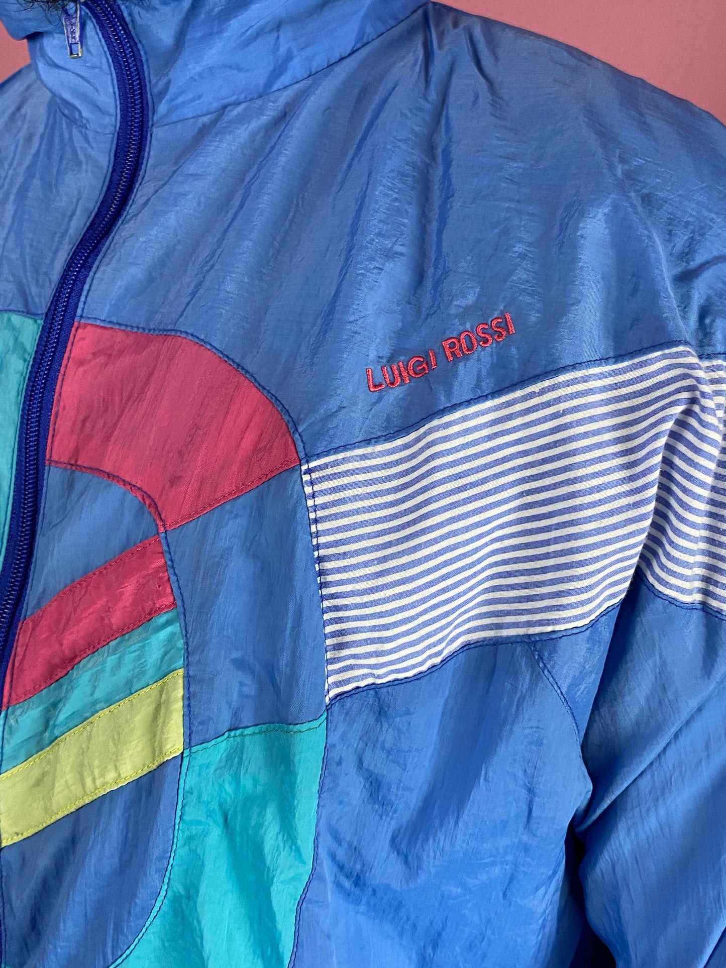 Vintage 90s Luigi Rossi Vintage Men's Windbreaker Jacket - M Size US M / EU 48-50 / 2 - 4 Thumbnail