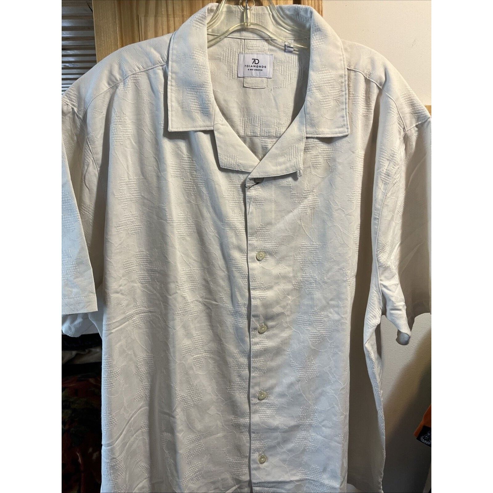 7Diamonds 7 Diamonds 4 Way Stretch M Button Up Men’s XXL White Shirt Size US XXL / EU 58 / 5 - 8 Thumbnail