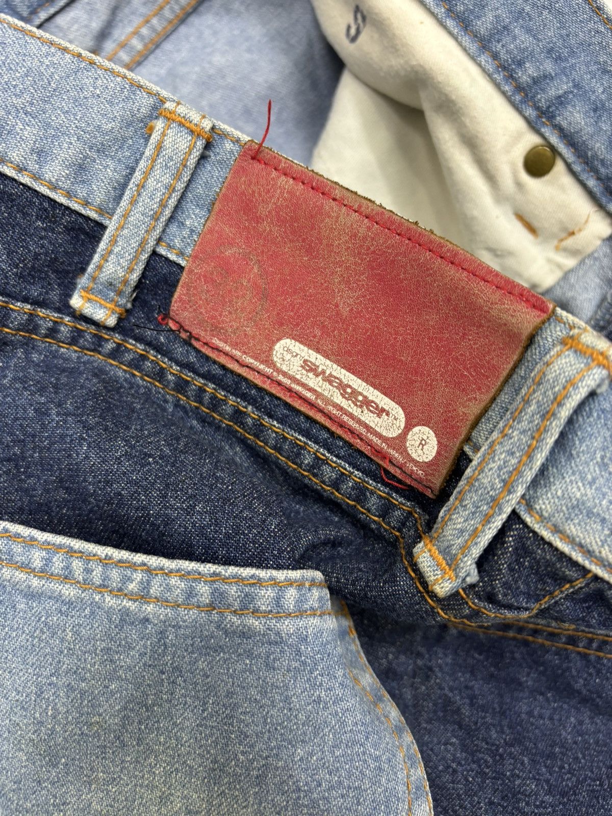 PHENOMENON SWAGGER 🇯🇵 RECONSTRUCTED PATCHWORK BAGGY JEANS Size US 34 / EU 50 - 10 Thumbnail