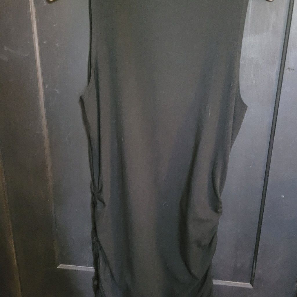 Pink PINK Victorias, black shirt dress, side ruching, guc, L Size L / US 10 / IT 46 - 5 Thumbnail