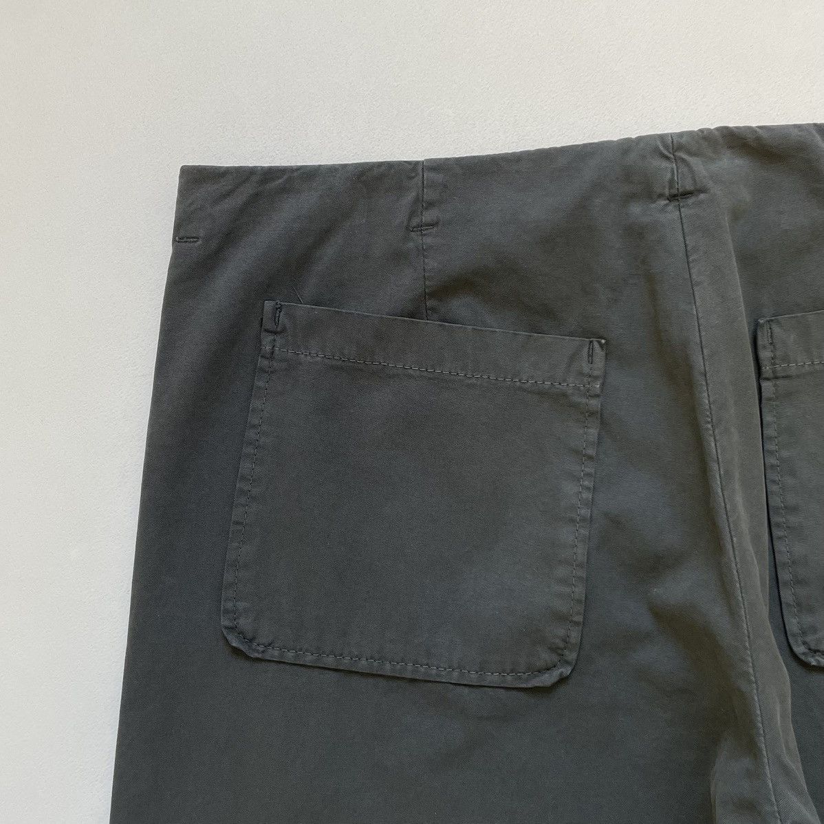 Maison Margiela S/S 06 Gray Cotton Wide Leg Utility Pants Size US 34 / EU 50 - 14 Thumbnail