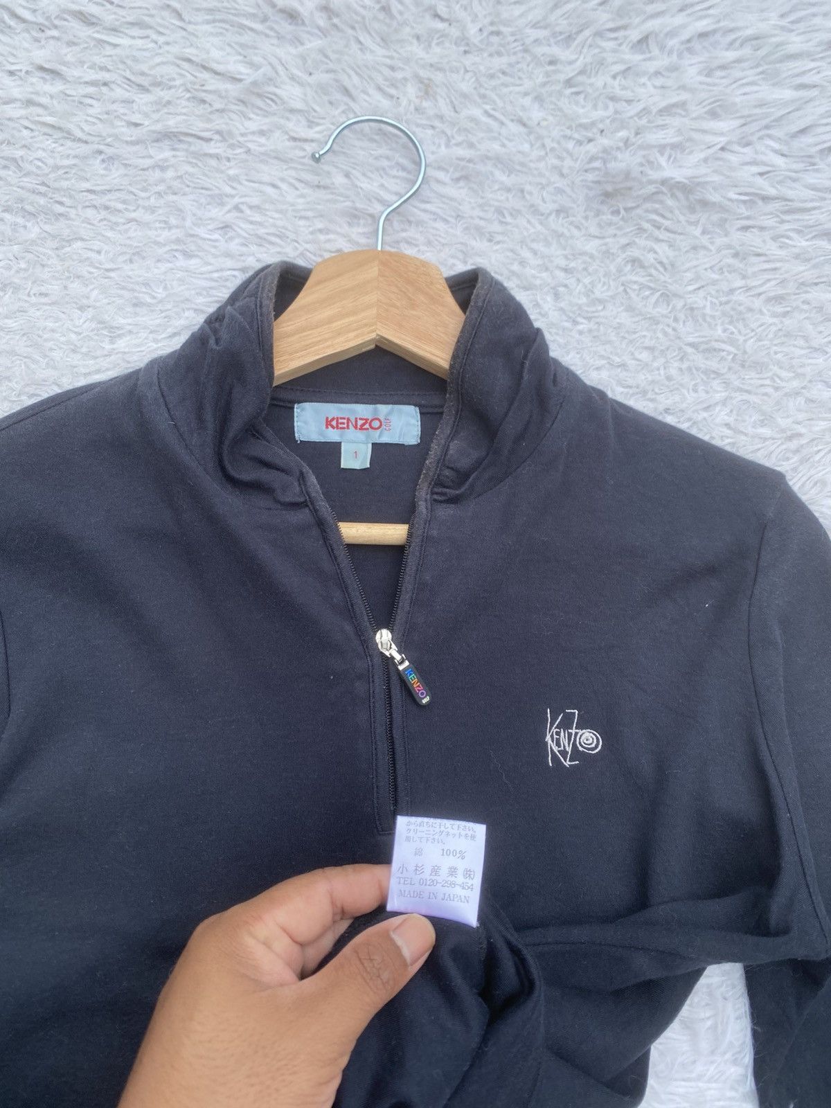 Kenzo Rare KENZO High Neck Longsleeve Shirt Size US S / EU 44-46 / 1 - 8 Thumbnail