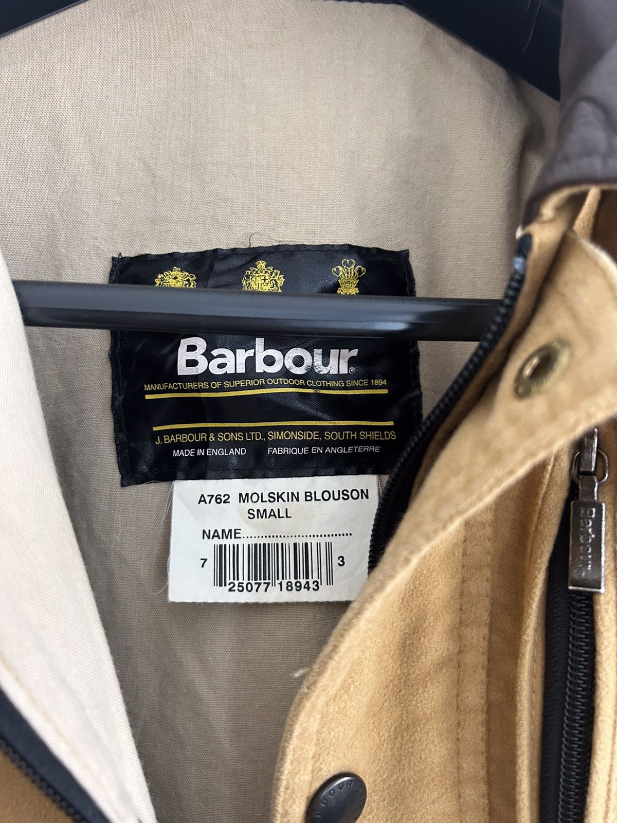 Barbour Barbour moleskin blouson jacket Size US S / EU 44-46 / 1 - 5 Thumbnail