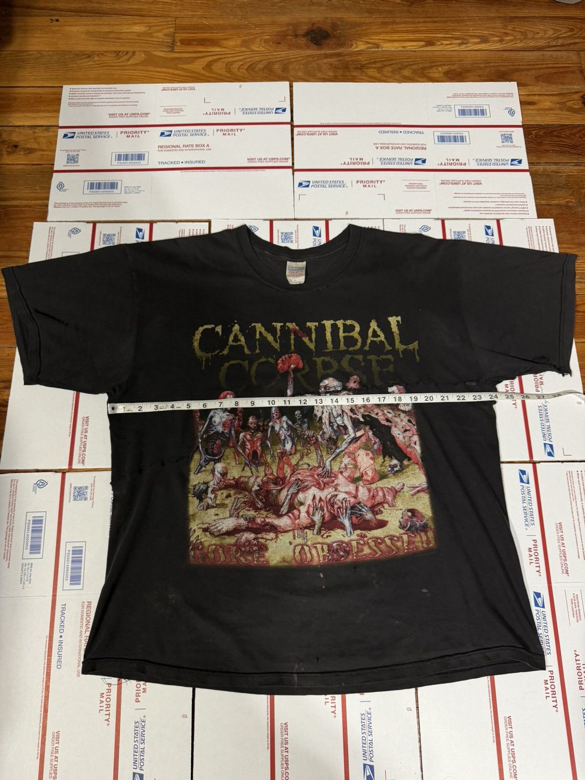 Vintage Vinage 2002 Cannibal Corpse Neck Break Tour Tee XL Size US XL / EU 56 / 4 - 4 Thumbnail